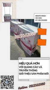 giá bán booth sampling nhựa