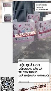xưởng sản xuất booth sampling nhựa