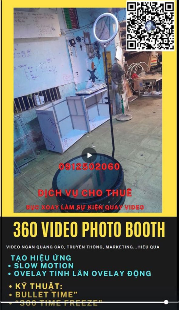 bục quay 360 video photo booth