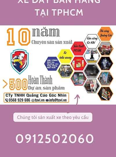 Nơi bán xe bán hàng thiết kế theo yêu cầu