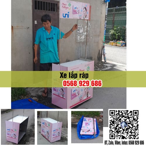 xe lắp ráp booth sampling