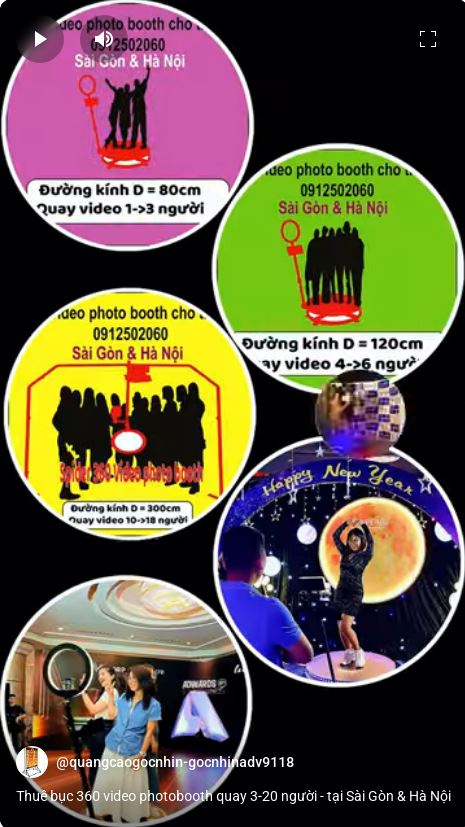 360 video photobooth cho thuê