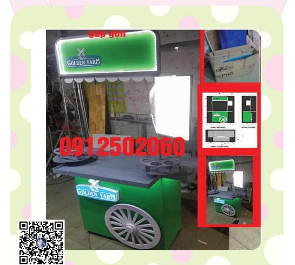 xe booth bán hàng gấp gọn