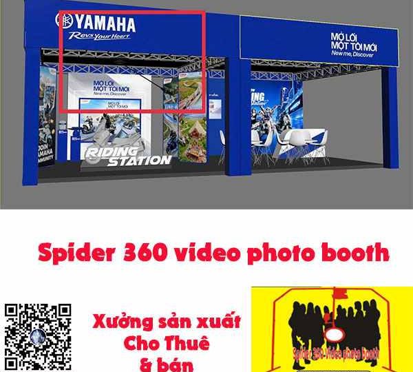 spider 360 video photo booth - y tưởng cho đơn vị thiết kế truyền thông sản phẩm cho booth trưng bày trải nghiệm sản phẩm