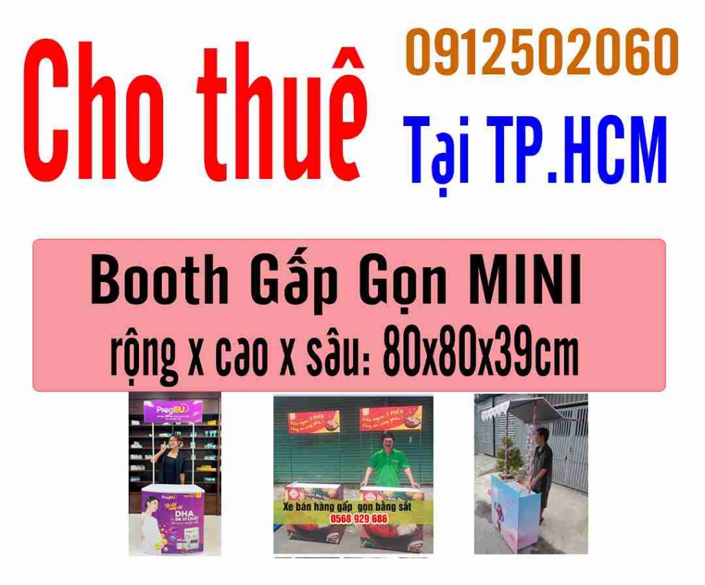 Mẫu Booth Gấp Gọn MINIMẫu Booth Gấp Gọn MINI