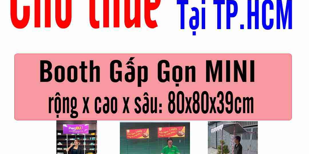 Mẫu Booth Gấp Gọn MINIMẫu Booth Gấp Gọn MINI