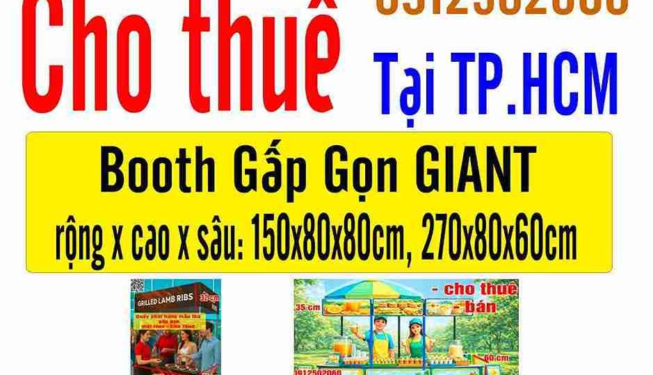 Mẫu Booth Gấp Gọn STANDARD