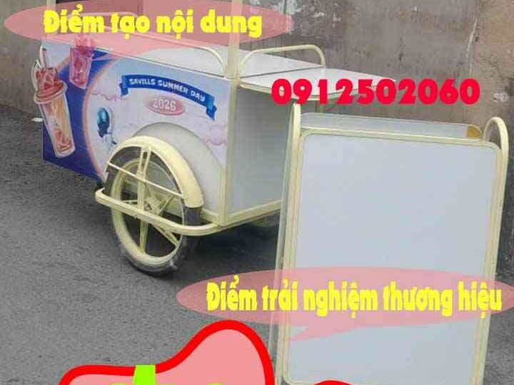 Thuê xe cà phê 120cm – Đa năng, gấp gọn nhanh